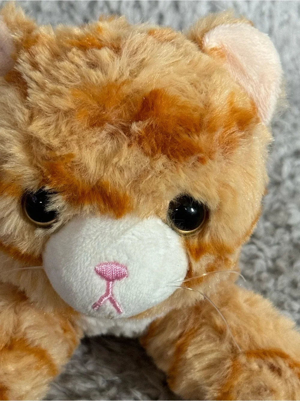 Aurora Miyoni Cat Plush 10” Orange Tabby Stuffed Animal Soft Toy
